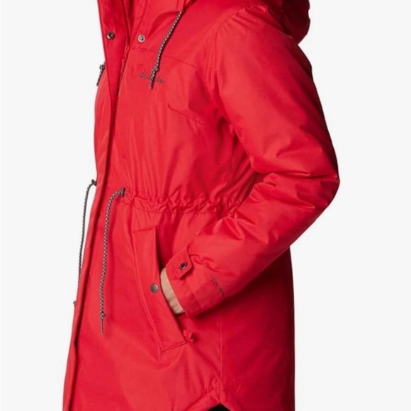 Columbia Women's Suttle Mountain Omni-Heat Bright Red Parka VERY WARM - Picture 4 of 8